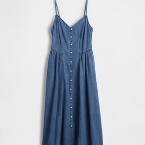 GAP Denim Seamed Maxi Dress